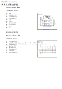 2020年北京汽车BJ30 天窗控制器端子图