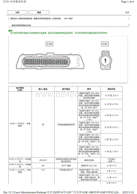 2020C-HR纯电针脚图 插电式充电控制系统（交流充电） ECU 端子