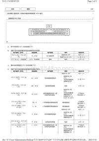 2020C-HR纯电针脚图 丰田驻车辅助传感器系统 ECU 端子