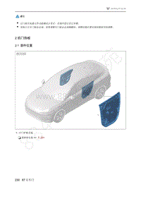 2021年极狐ARCFOX阿尔法S维修手册-2.1部件位置