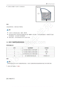 2021年极狐ARCFOX阿尔法S维修手册-3.3前车门玻璃导轨密封条拆装