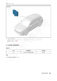 2021年极狐ARCFOX阿尔法T维修手册-6.3电动尾门控制器拆装