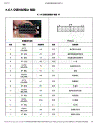 2019-2020年款宝骏RS-3电路图-K33A 空调控制模块-辅助