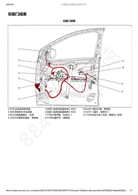 2017-2019年全新宝骏730电路图-右前门线束