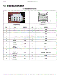 2019-2020年款宝骏RS-3电路图-T22 移动设备无线充电器模块