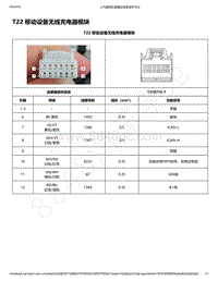 2020年款新宝骏RC-5W电路图-T22 移动设备无线充电器模块