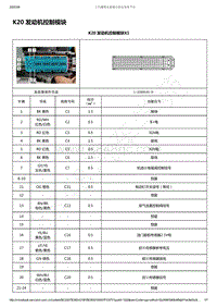 2019-2020年款新宝骏RS-7电路图-K20 发动机控制模块