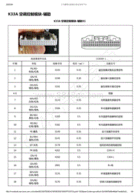 2019-2020年款新宝骏RS-7电路图-K33A 空调控制模块-辅助