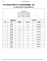 2020年款新宝骏E300和E300P电路图-X98A 混合动力 电动汽车 EV 蓄电池充电器插座 - 交流