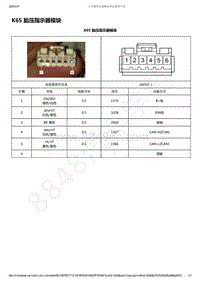 2019-2020年款新宝骏RM-5电路图-K65 胎压指示器模块