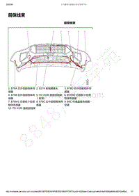 2019-2020年款新宝骏RS-7电路图-前保线束