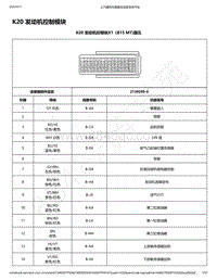 2019年款宝骏510电路图-K20 发动机控制模块