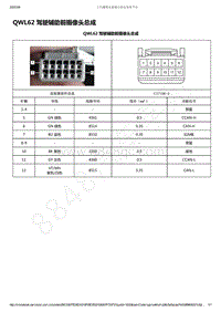 2019-2020年款新宝骏RS-7电路图-QWL62 驾驶辅助前摄像头总成