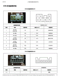 2020年款新宝骏E300和E300P电路图-S78 灯光信号开关