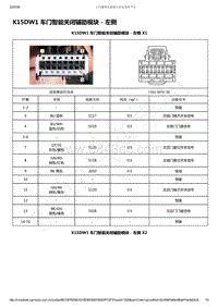 2019-2020年款新宝骏RS-7电路图-K15DW1 车门智能关闭辅助模块 - 左侧