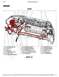 2019年款宝骏510电路图-前部线束