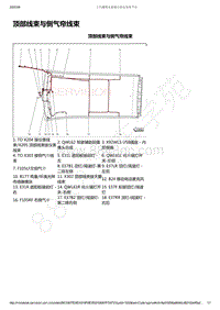 2019-2020年款新宝骏RS-7电路图-顶部线束与侧气帘线束