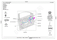 2016年奇瑞艾瑞泽7电路图-2.15 左前门线束