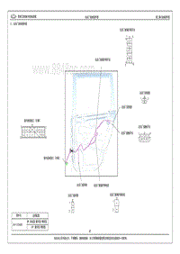 2015年奇瑞艾瑞泽M7电路图-八 右后门线束插件图