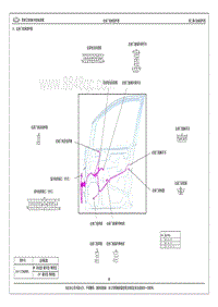 2015年奇瑞艾瑞泽M7电路图-六 右前门线束插件图