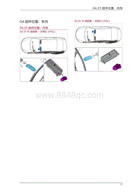 2016年观致3-04.组件位置 车内