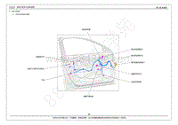 2016年奇瑞艾瑞泽7PHEV电路图-54左前门线束图