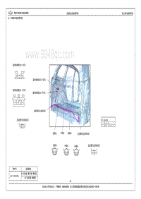 2015年奇瑞艾瑞泽M7电路图-九 后保险杠线束插件图