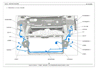 2014年艾瑞泽7电路图-2.1 前保险杠线束总成（J42-4316020）插件位置图