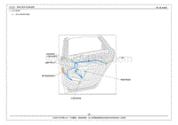 2016年艾瑞泽7 PHEV电路图-58右后门线束图