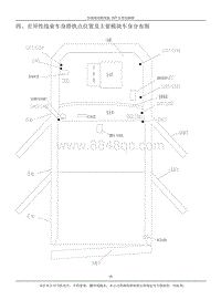 2012年奇瑞瑞虎TT电路图-四 差异性线束车身搭铁点位置及主要模块车身分布图