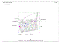 2014年艾瑞泽7电路图-2.21 右前门线束插件位置图