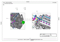 2016年艾瑞泽7电路图-42发动机电喷线束总成插件位置图三