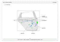 2014年艾瑞泽7电路图-2.25 左后门线束插件位置图