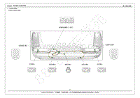 2019年瑞虎7电路图-57六 后保险杠线束图 