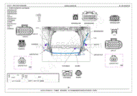 2016年艾瑞泽5蓝驱版电路图-前保险杠线束插件图 自动挡蓝驱版 