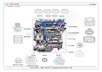 2019年瑞虎7电路图-32一 发动机电喷线束图 
