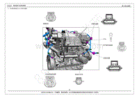 2019年瑞虎7电路图-34一 发动机电喷线束图 