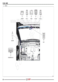 2021年艾瑞泽GX电路图-（十） 顶蓬线束