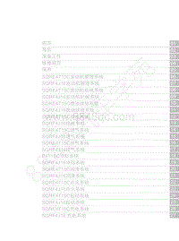 2020-2021年全新瑞虎8维修手册-车身维修-目录