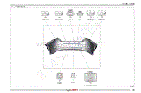 2020年艾瑞泽GX电路图-（六） 后保险杠线束图