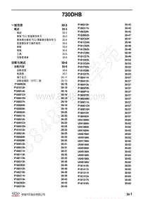 2020-2021年全新瑞虎8维修手册-730DHB变速器