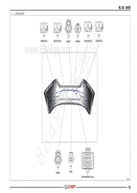 2021年艾瑞泽GX电路图-（六） 后保险杠线束图