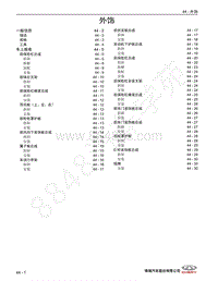 2022年奇瑞欧萌达OMODA 5维修手册-44 外饰 