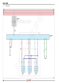 2022年瑞虎7PLUS电路图- 二十一 倒车雷达系统