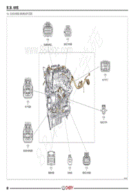 2020年新瑞虎7电路图-1.4 发动机电喷线束 F4J16 插件位置图