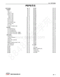 2022年奇瑞欧萌达OMODA 5维修手册-39 PEPS系统 