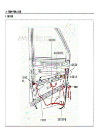 2012年五菱宏光CN100电路图-2-10 车门线束