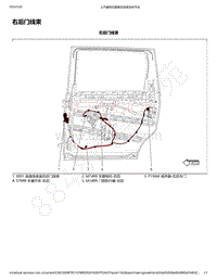 2018-2020年新五菱宏光S电路图-右后门线束