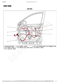 2017-2020年五菱宏光S3电路图-右前门线束