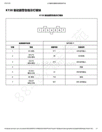 2018-2020年新五菱宏光S电路图-K158 制动器警告指示灯模块